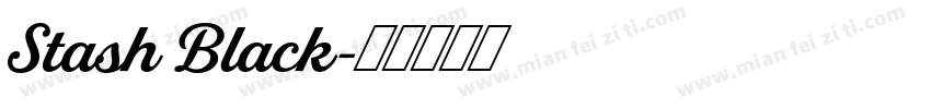 Stash Black字体转换